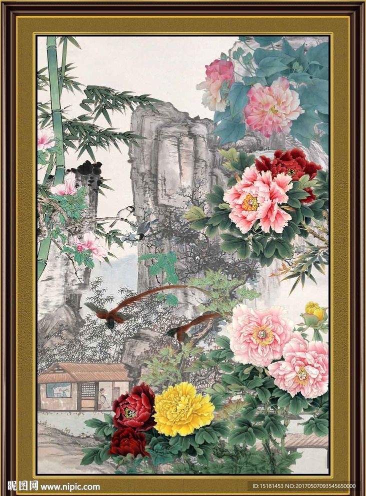 国画牡丹