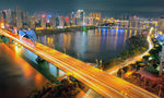 赣州章江两岸夜景