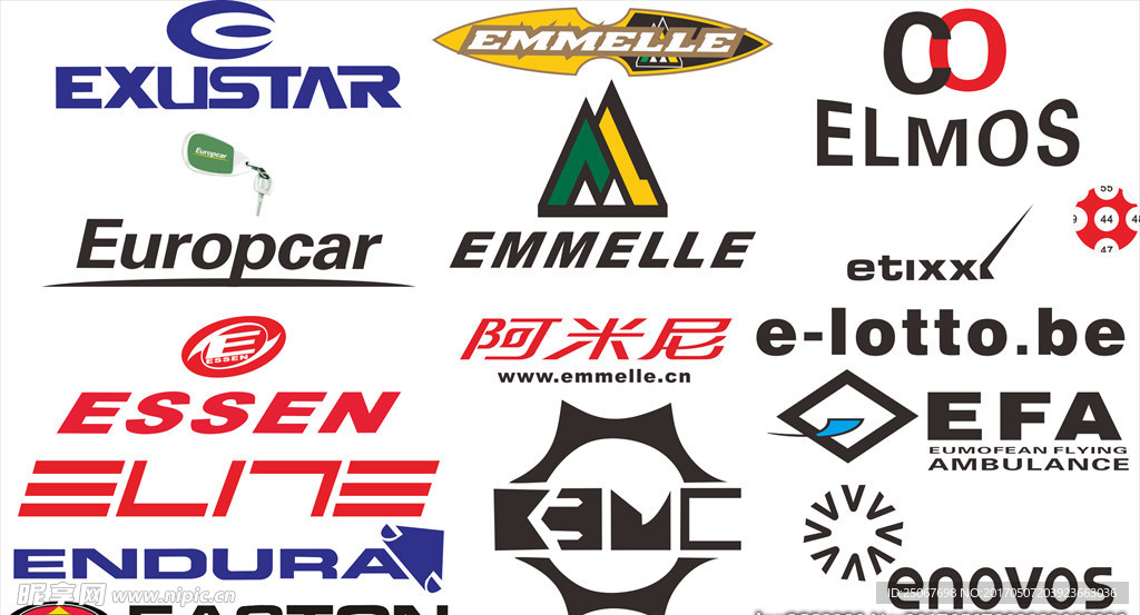 E开头LOGO