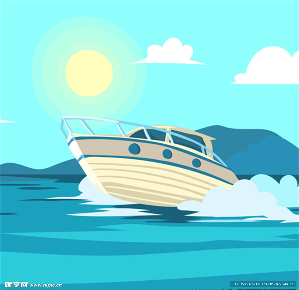 暑假游艇方案|插画|商业插画|fengzhengmao - 原创作品 - 站酷 (ZCOOL)