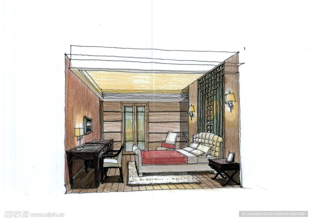 室内设计高清手绘图