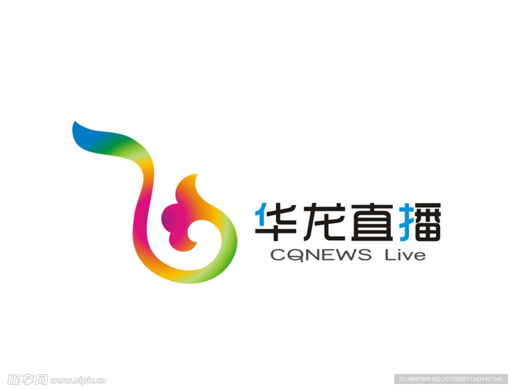 华龙直播 重庆华龙网 LOGO