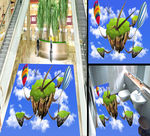 天空客厅3D地画地板