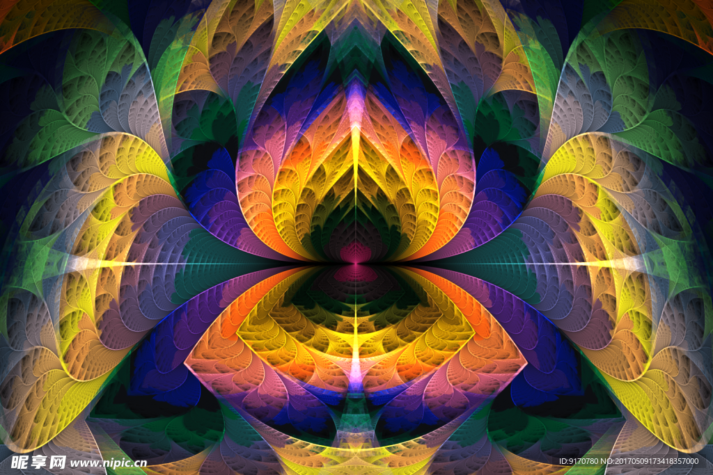 花朵创意分形