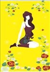 卡通时尚美女