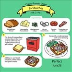 三明治的制作食谱模板源文件宣传