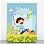 一起去看油菜花踏青海报模板