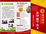 邀请函 三折页 书 花朵卫校