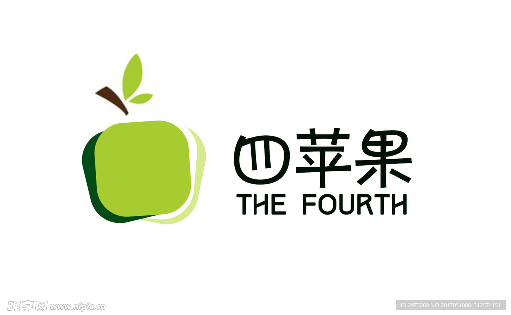 四苹果 农产品logo