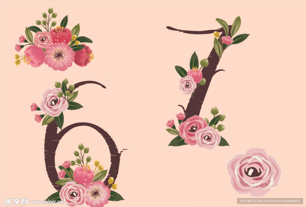 花朵数字
