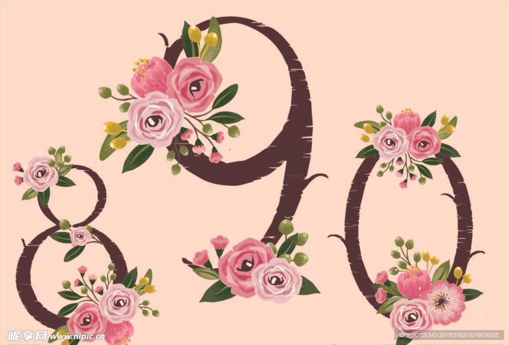 花朵数字