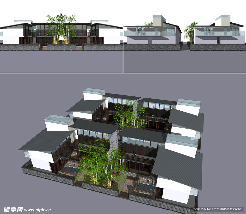 新中式建筑风格别墅