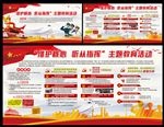 维护核心听从指挥主题教育展板