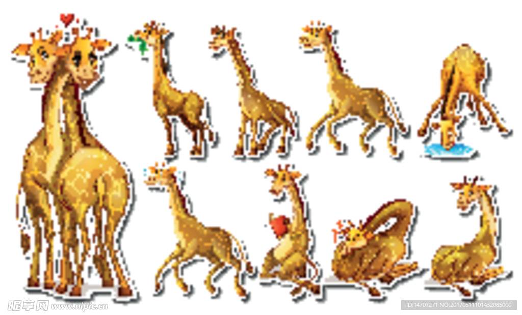 长颈鹿卡通动物