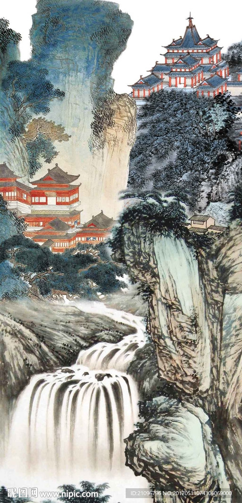 国画山水玄关