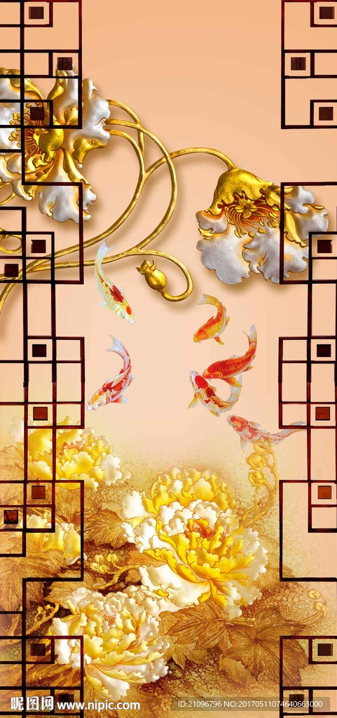 彩雕玄关