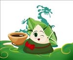 端午节粽子手绘卡通形象