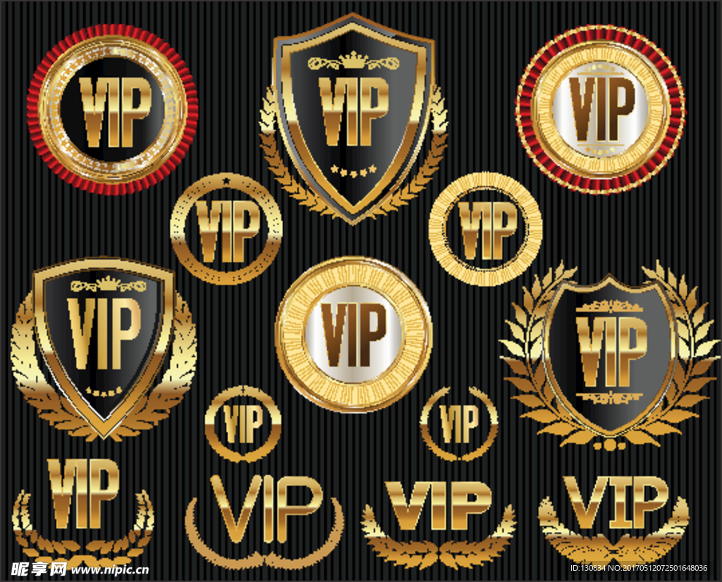 VIP卡矢量