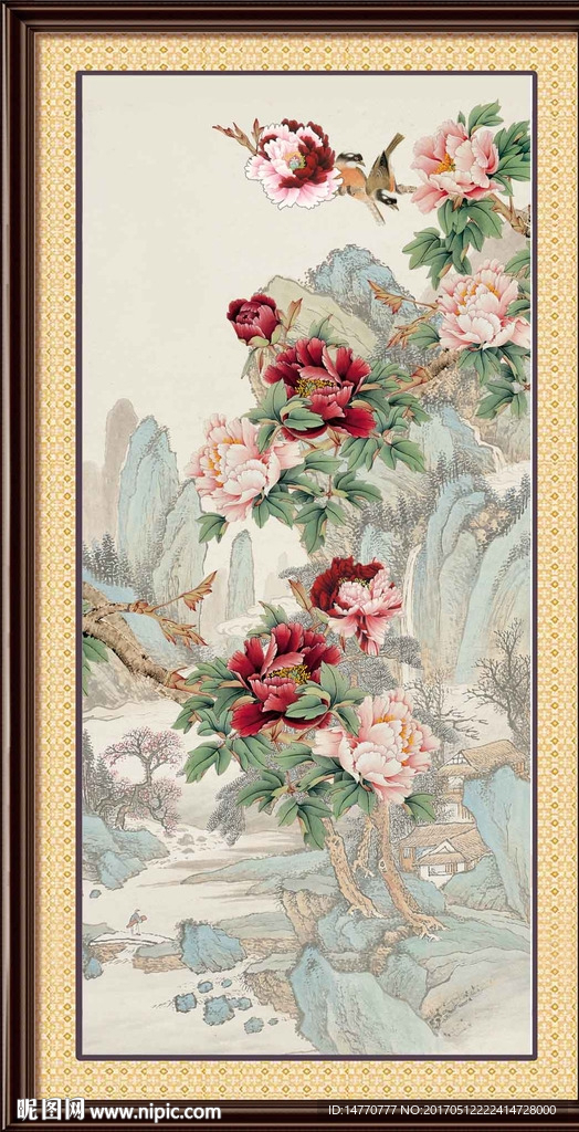 国画牡丹