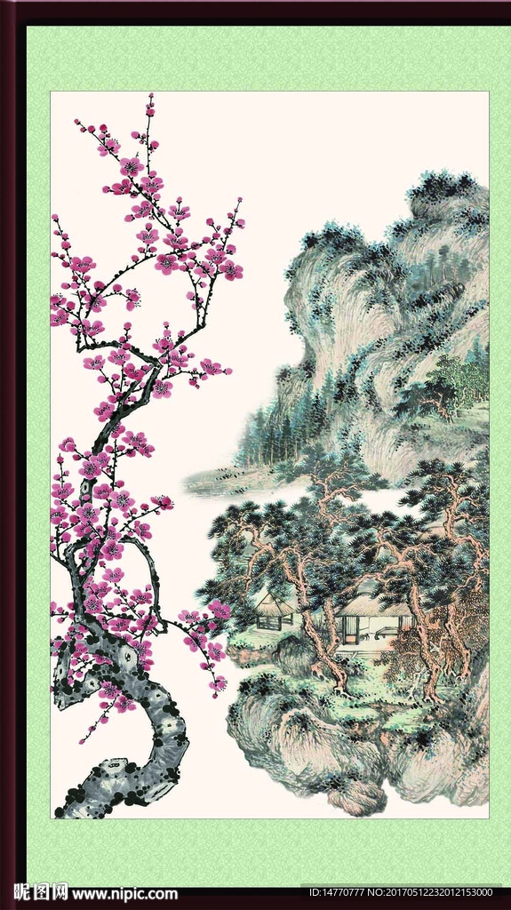 国画梅花