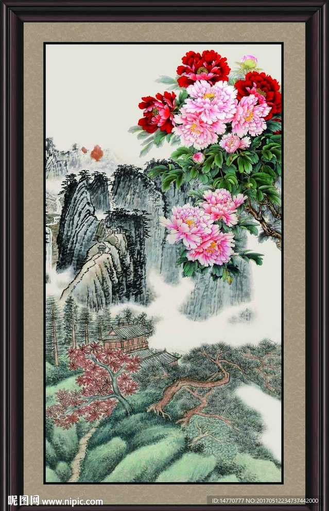 国画牡丹