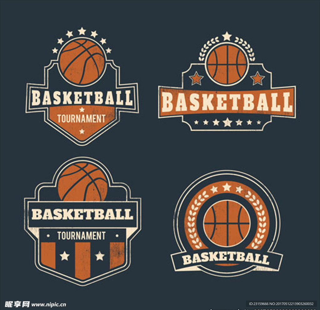 篮球俱乐部比赛培训标志LOGO