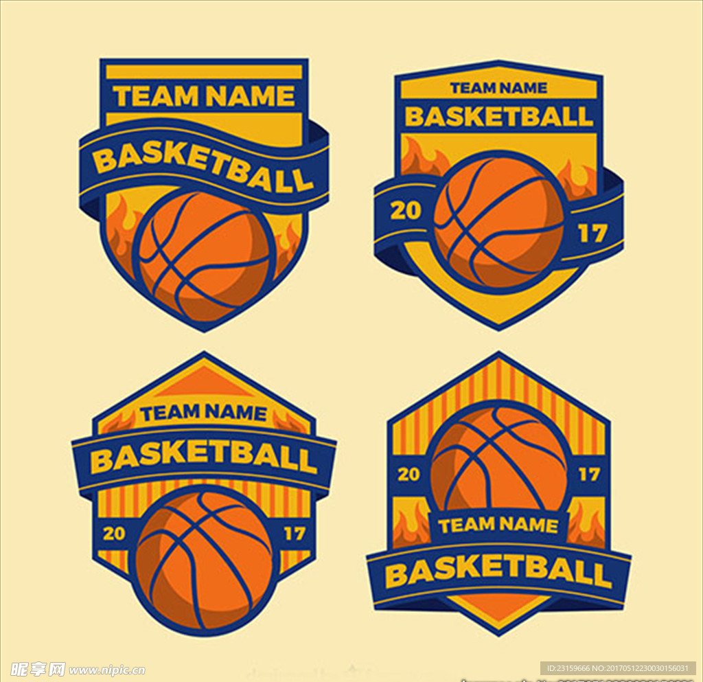 篮球培训比赛俱乐部LOGO标志