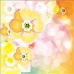 手绘花瓣时尚背景