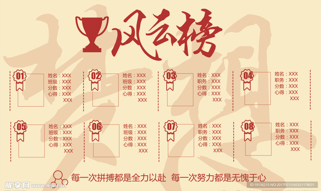 风云榜学校成绩期末期中期终排名