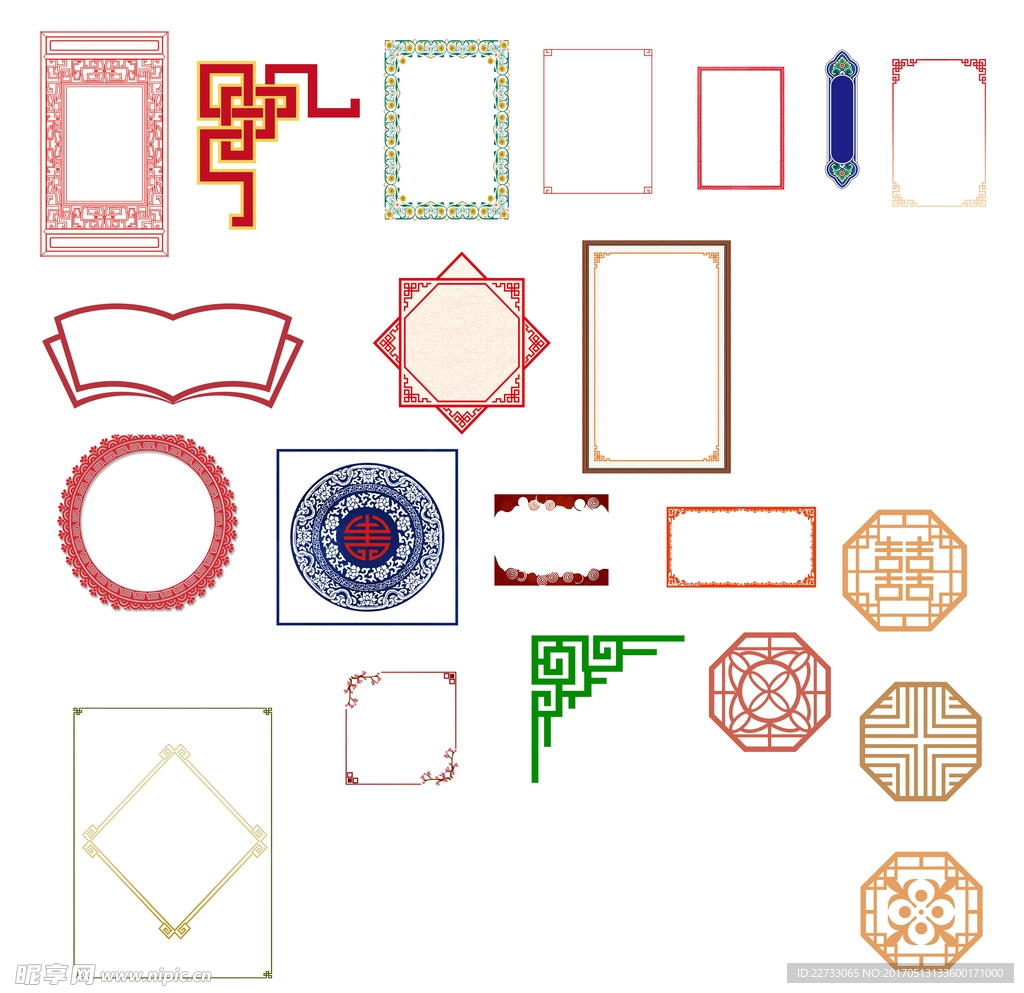 中国风装饰边框花纹