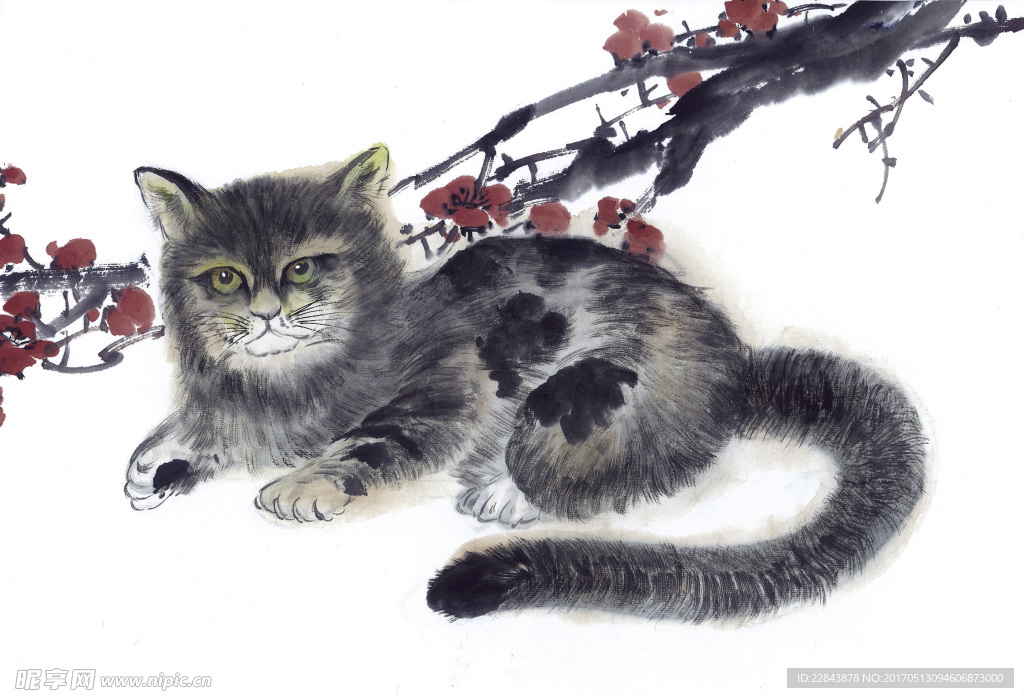 水墨猫咪