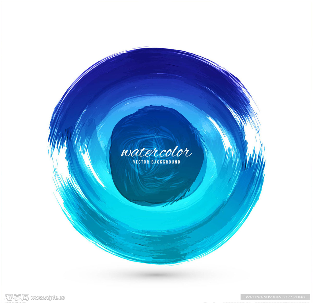 蓝色矢量背景图
