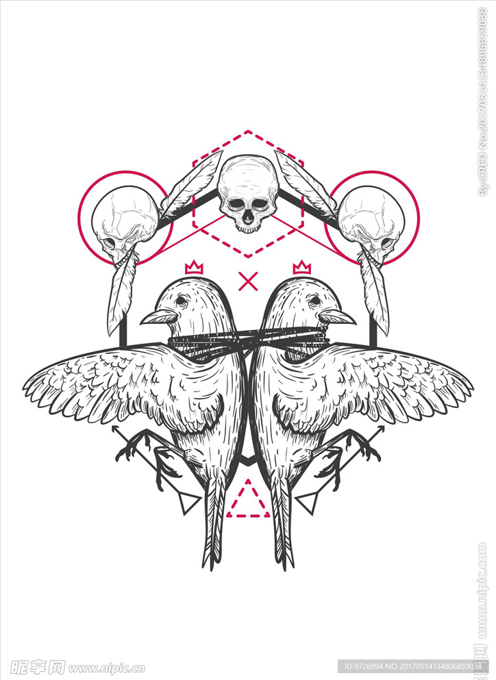 鸽子矢量图下载骷髅图矢量图下载
