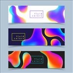 三款绚酷渐变创意banner