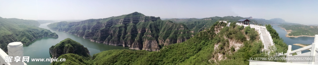 黄河 三峡八角山全景图