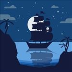 夜晚的海盗船