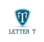 蓝色盾牌logo矢量