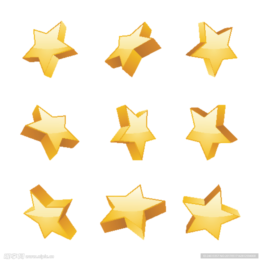 金色五角星
