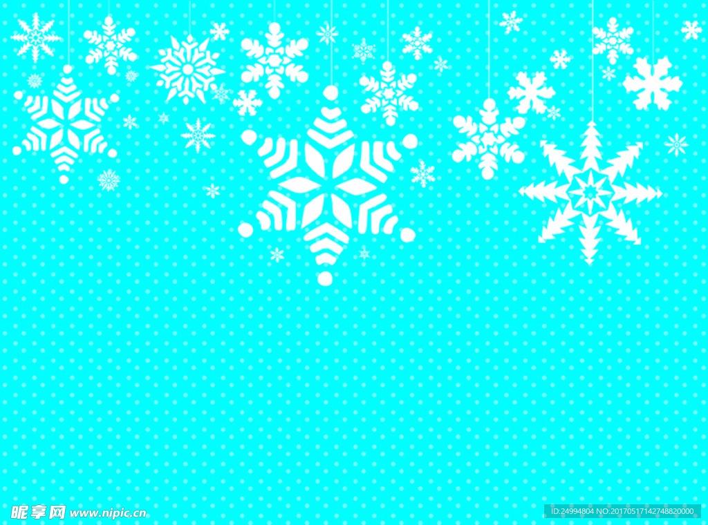 矢量雪花背景素材