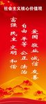 社会主义核心价值观展架宣传矢图