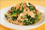 干豆腐炒韭菜