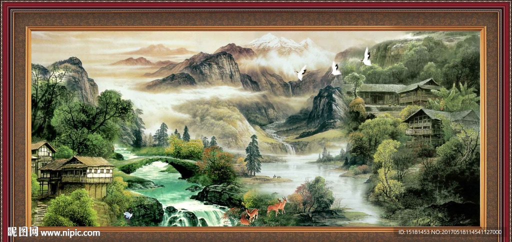 巨幅山水画