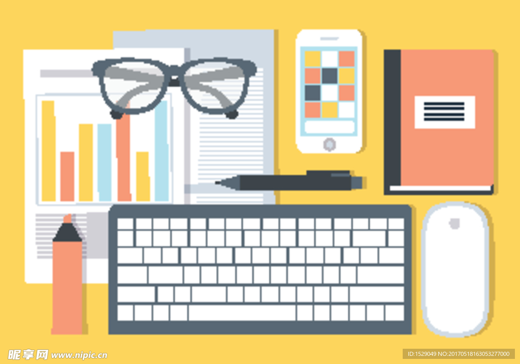 现代工作空间平面设计