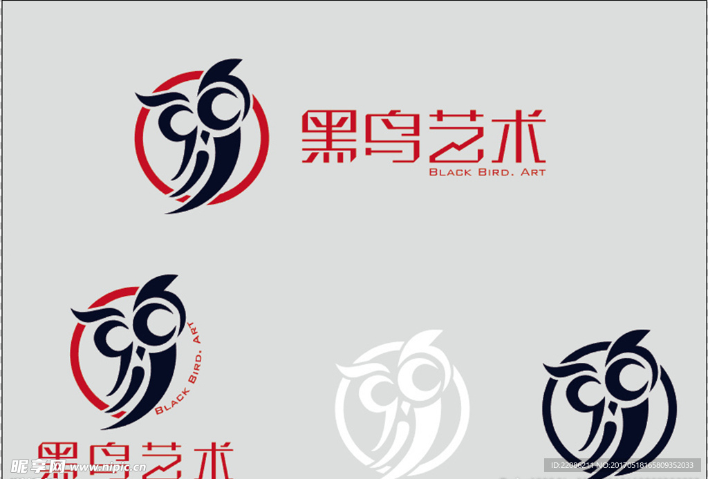 黑鸟logo矢量文件