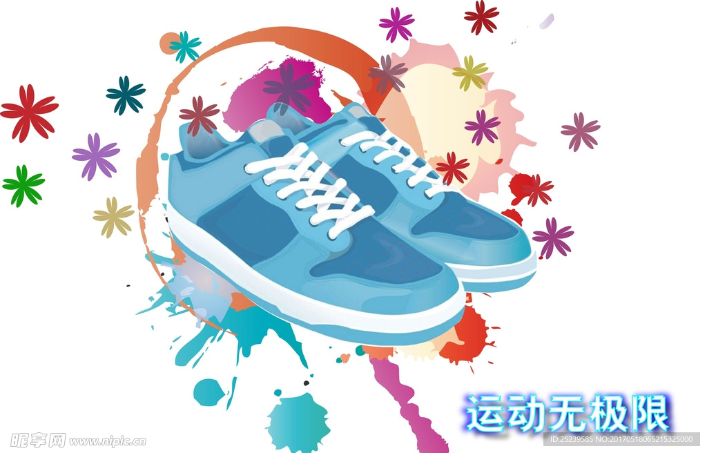 运动鞋海报
