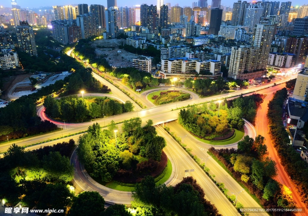 重庆立交夜景