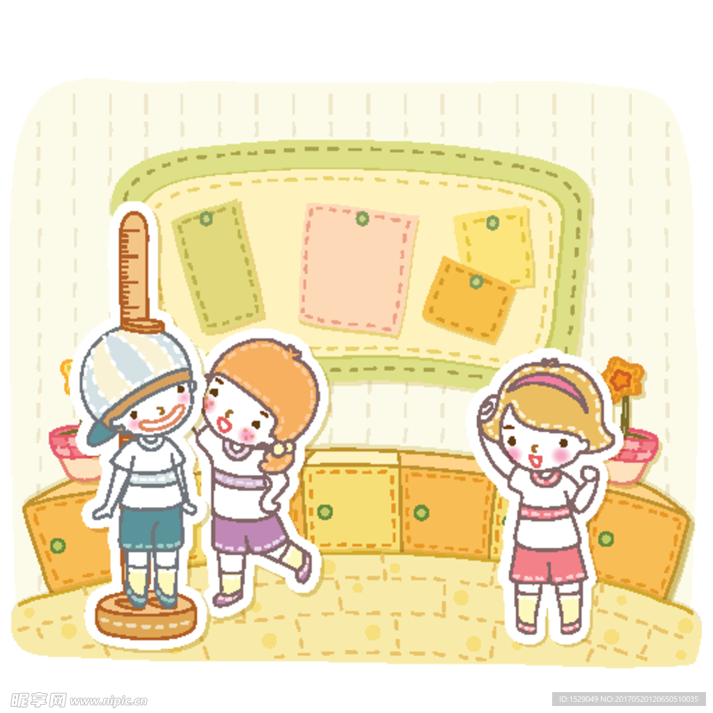 淡彩儿童插画