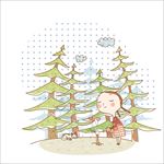 卡通爱护地球主题插画