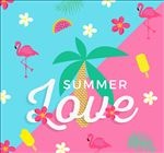 彩色夏季热带元素插画矢量素材