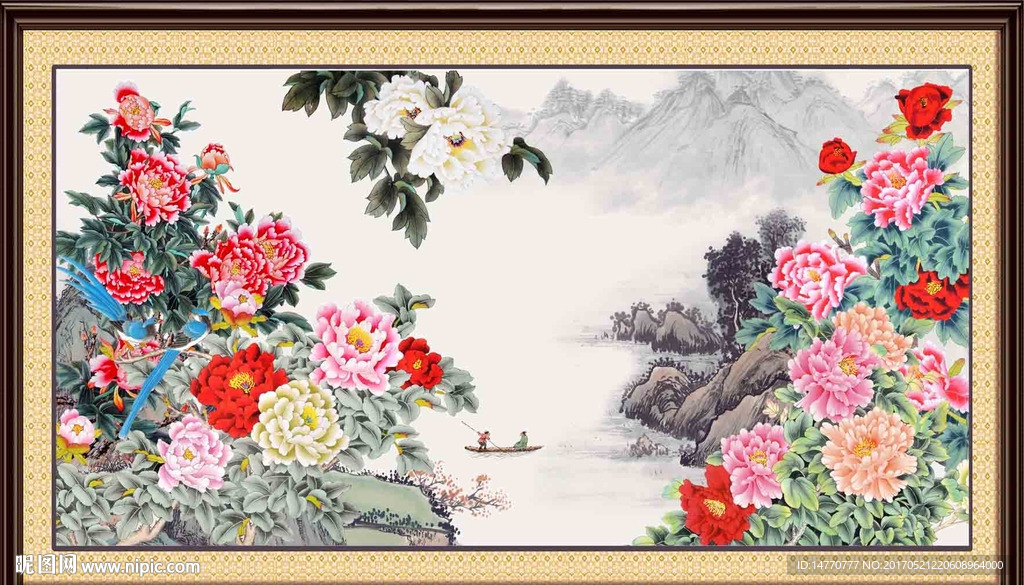牡丹装饰